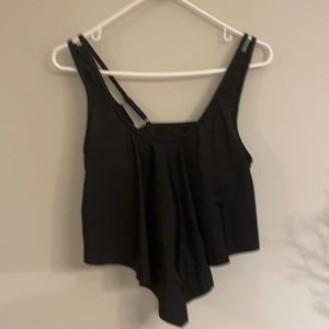 Black bathing suit top